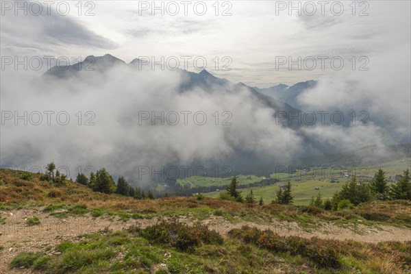 Low hanging clouds on the Penken