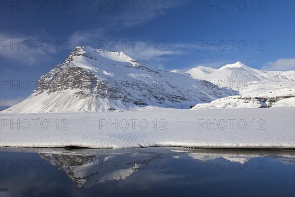 Snow covered Fellsfjall in winter