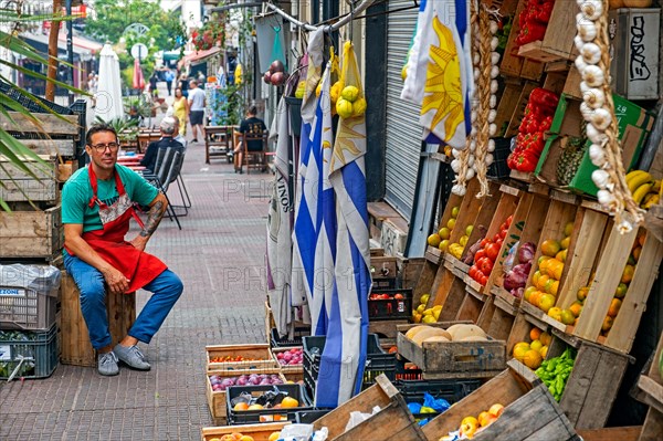 Street vendor selling fruit in the Ciudad Vieja