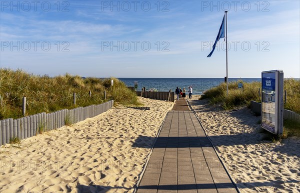 Beach access with sand dunes