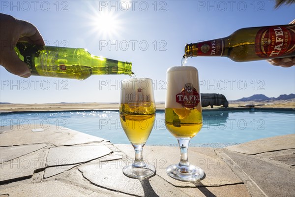 Beer by the pool Rostock Ritz