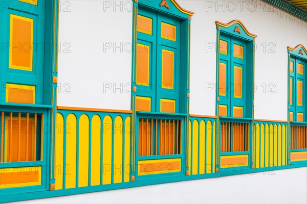 Historic facade of a Paisa-style house