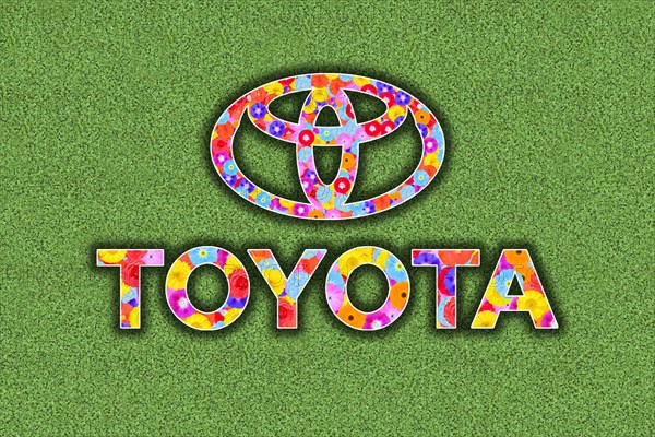 Logo of the car manufacturer Toyota