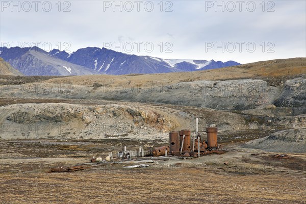 Steam boilers at abandoned marble quarry Camp Mansfield