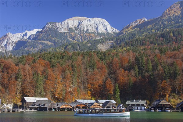 Tourist boat on Koenigssee