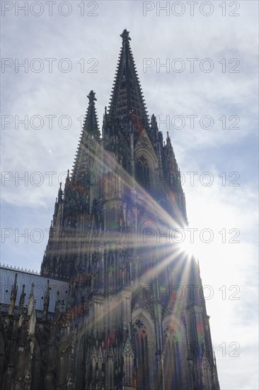 Cologne Cathedral with Sun Star