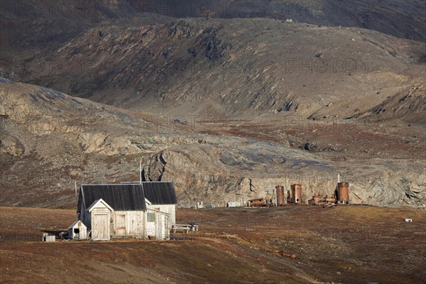 Wooden huts of Camp Mansfield