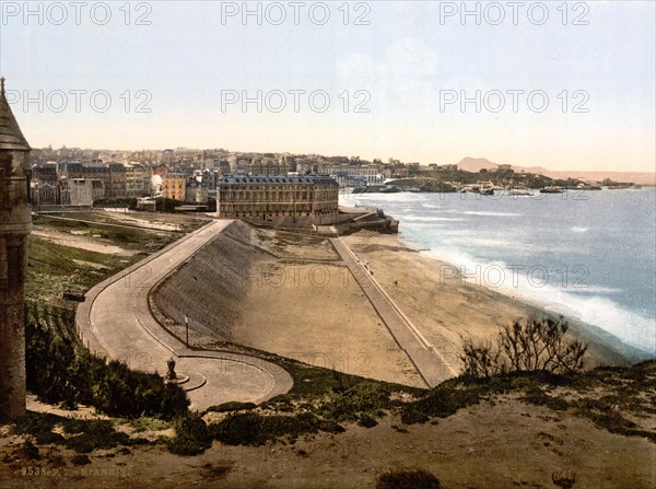 Beach and town view