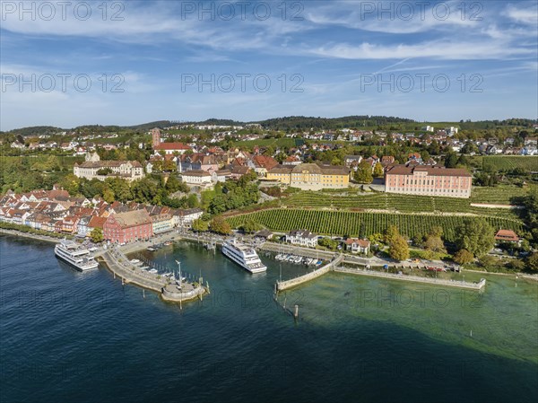 Aerial view of the town of Meersburg