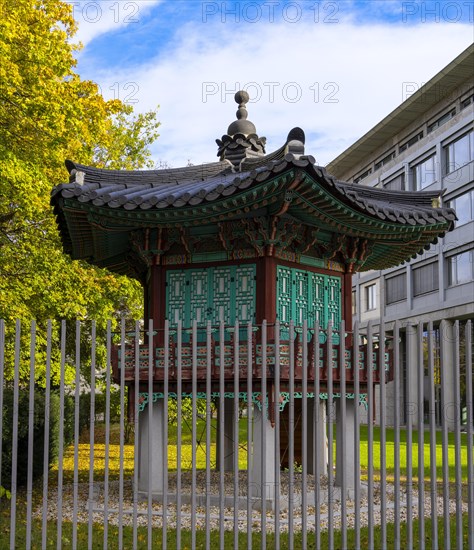 Japanese teahouse on a property