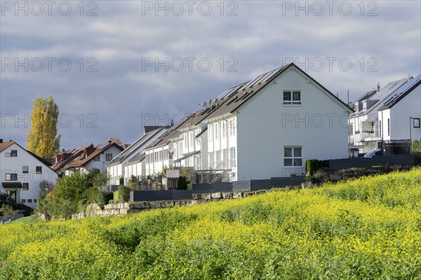 Modern apartment blocks