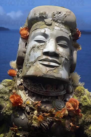 Esoteric statue on Easter Island