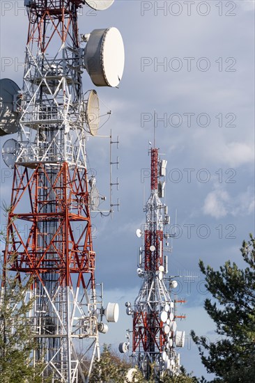 Communications tower in the province of Barcelona in Spain