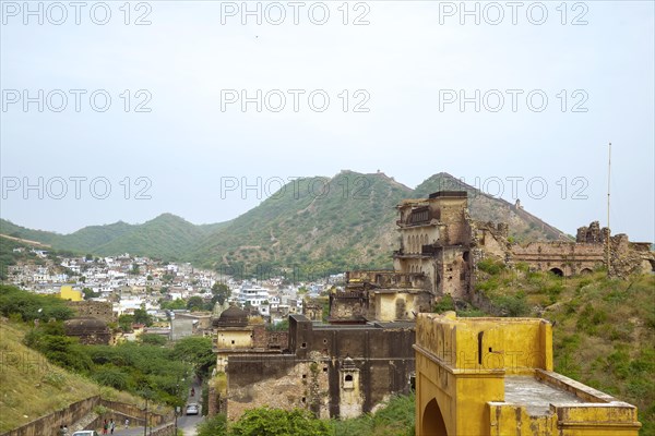 Top view from Amer fort also known as Amber fort