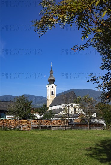 View of the village with parish church