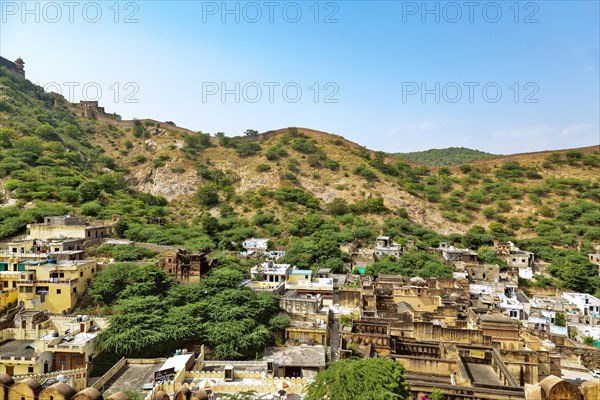 Top view from Amer fort also known as Amber fort