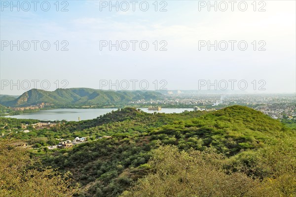 Aerial view of the Jaipur city from the Nahargarh fort