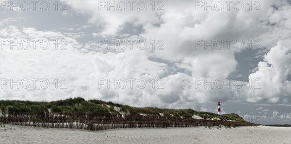 Panorama with lighthouse at Ellenbogen