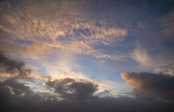 Clouds in the evening light