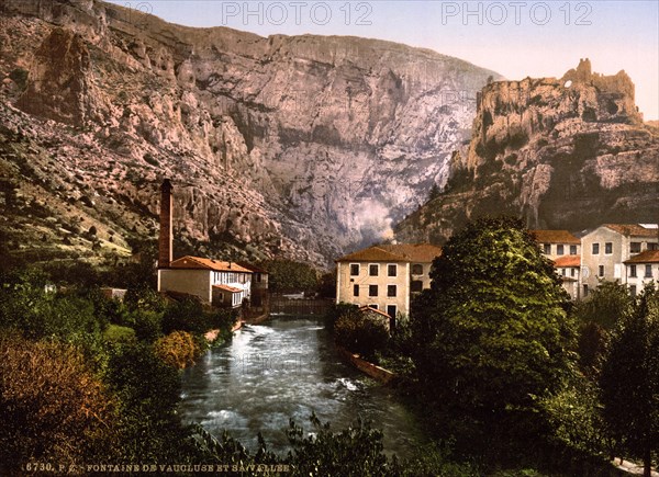 Fountain and valley of Vauclause