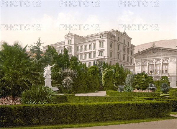 Hotel Stephanie and park of Abbazia