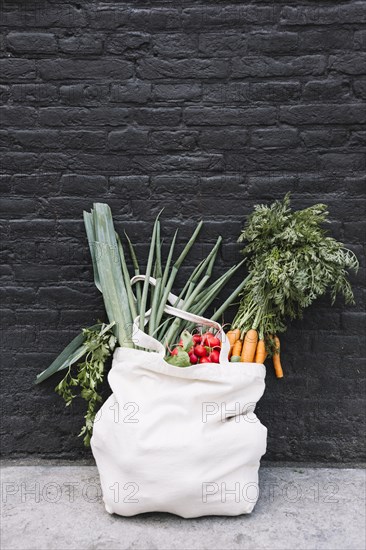 Fresh vegetables cotton bag