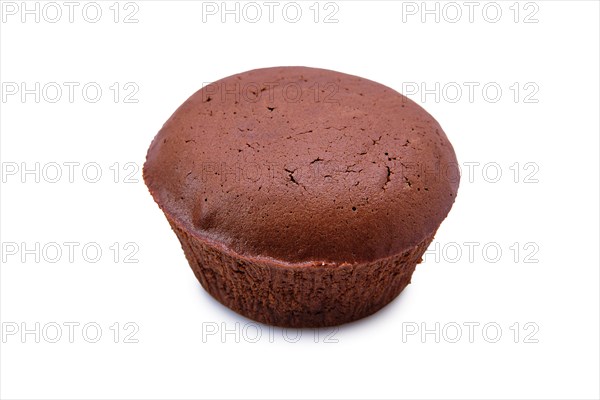 Ready chocolate brownie isolated on white background
