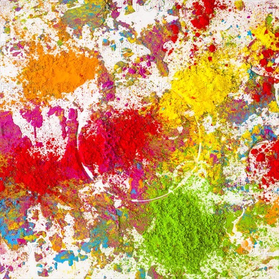 Heaps orange yellow vinous verdant dry colors
