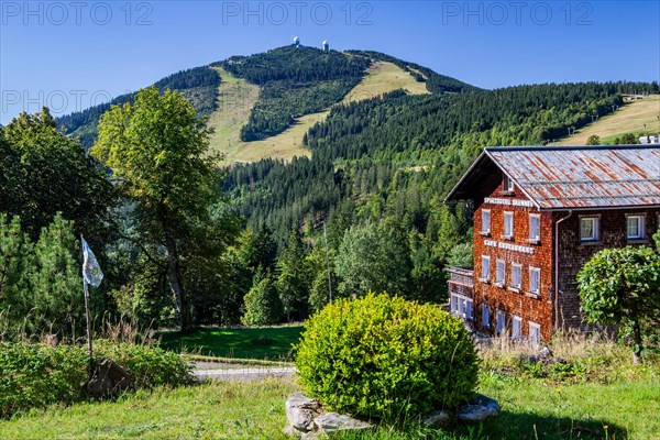 Summit of the Grosser Arber 1456m from the district Brennes