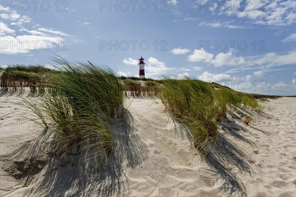 Lighthouse with blue sky at Ellenbogen