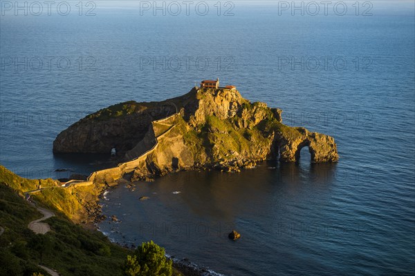 Chapel on an island and cliff