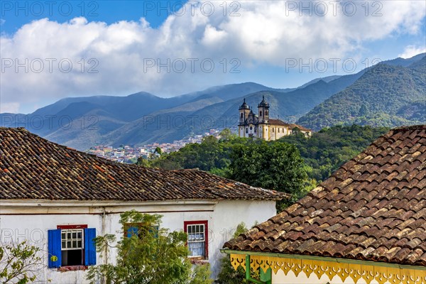 City of Ouro Preto with its mountains