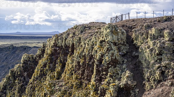 Sheep fence on the crater rim