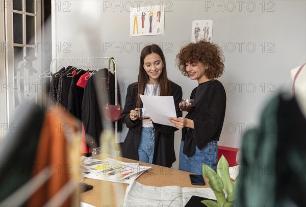 Clothes designers working store 2