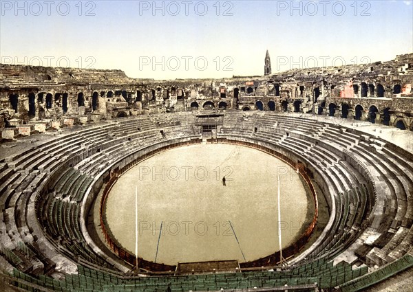 Arenes de Nimes is a Roman amphitheatre