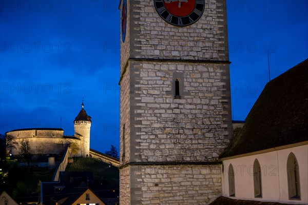 The Munot Castle and St. Johann Reformed Church in Schaffhausen