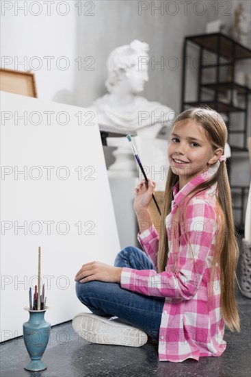 Artist concept with girl