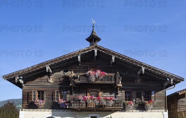 Old wooden farmhouse in the centre of Altenmark im Pongau