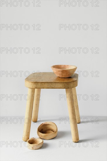 Abstract minimal indoors wooden decoration