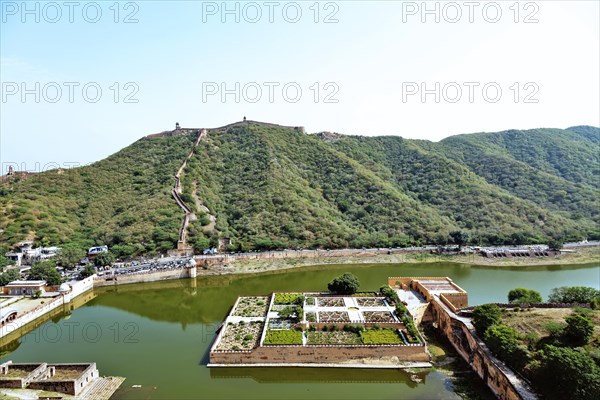 Top view from Amer fort also known as Amber fort