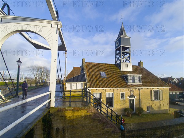 Drawbridge and lock house