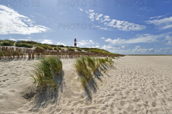 Lighthouse with blue sky at Ellenbogen