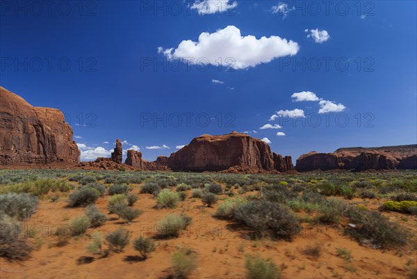 Rock formation in Monument valley