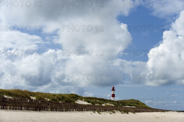 Lighthouse with blue sky at Ellenbogen