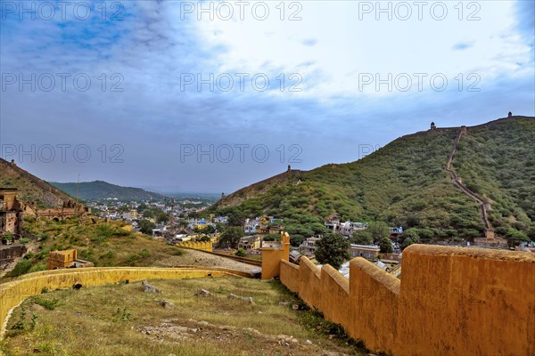 Top view from Amer fort also known as Amber fort