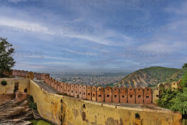 Aerial view of the Jaipur city from the Nahargarh fort