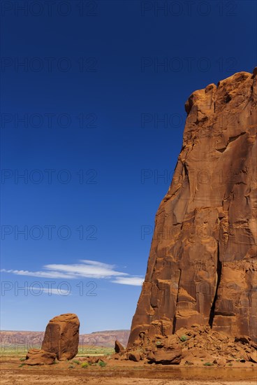 Rock formation in Monument valley