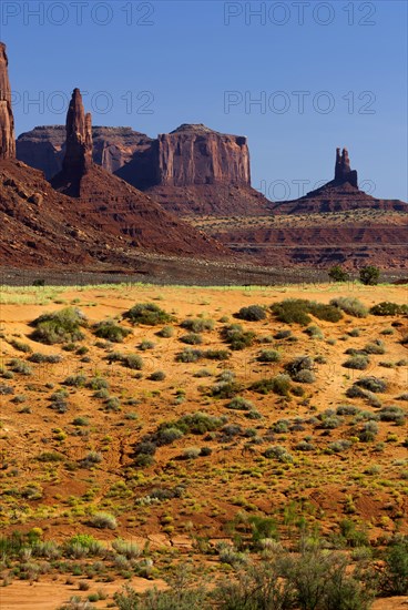 Rock formation in Monument valley