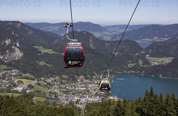 Sankt Gilgen am Wolfgangsee with Zwoelferhorn cable car