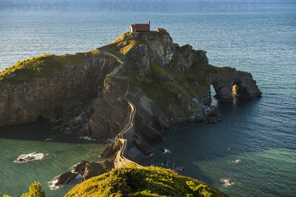 Chapel on an island and cliff